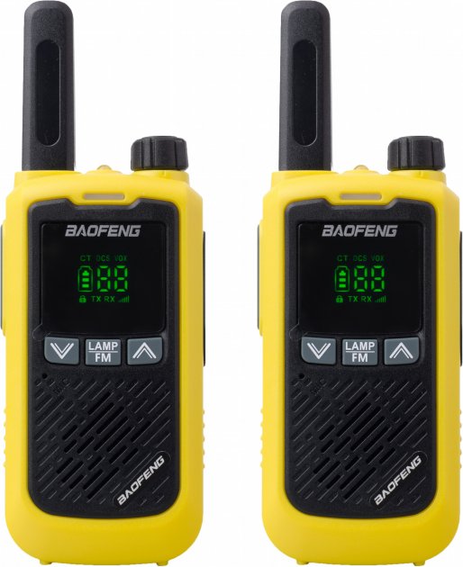 Комплект рацій Baofeng BF-T17 YELLOW TWIN PACK 2 шт